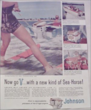 1958 Johnson Sea-Horse V Motor ad