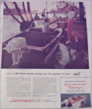 1959 Johnson Seahorse 18 Motor ad