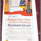 1952 Manitowac Freezer ad