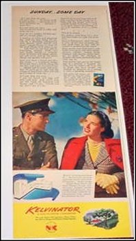 1944 Kelvinator WWII ad
