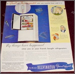 1936 Kelvinator Refrigerator ad