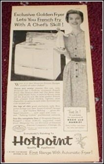 1953 Hotpoint range ad