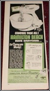Hamilton Beach Mixette Mixer ad