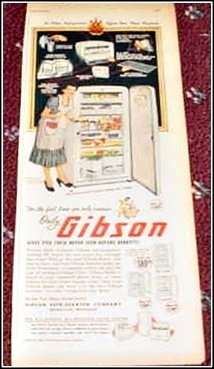 1950 Gibson Refrigerator ad
