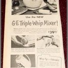 1951 GE Triple Whip Mixer ad