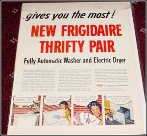 Frigidaire Washer & Dryer ad