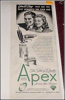 1946 Apex Appliances ad
