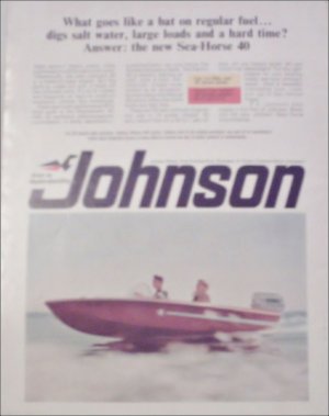 1966 Johnson Sea-Horse 40 Motor ad