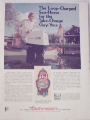 1970 Johnson Loop-Charged Sea-Horse Motor ad
