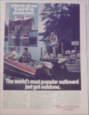 1974 Johnson 9.9 Motor ad