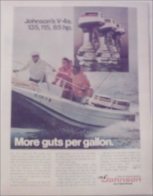 1974 Johnson V-4 Motor ad