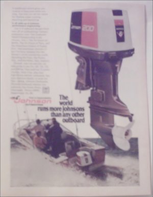 1976 Johnson 200 Motor ad
