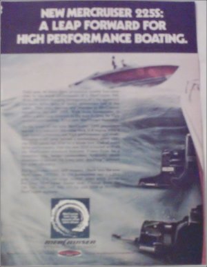 1974 Mercury Mercruiser 225S Motor ad