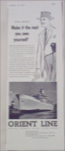 1957 Orient Line ad from the UK