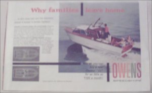 1959 Owens Cruiser Boat ad
