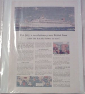 P & O-Orient Lines ad featuring the Canberra