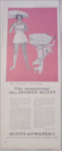 1958 Scott-Atwater 22 HP Motor ad