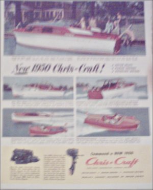 1950 Chris-Craft Boat ad