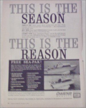 1960 Owens Boat ad