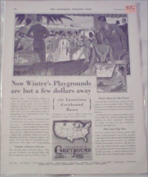 1929 Greyhound Bus Lines ad