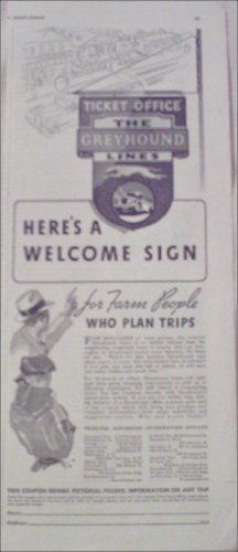 1935 Greyhound Bus Lines ad