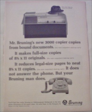 Bruning 3000 Copier ad
