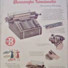 1952 Burroughs Sensimatic Accounting Machine ad #1