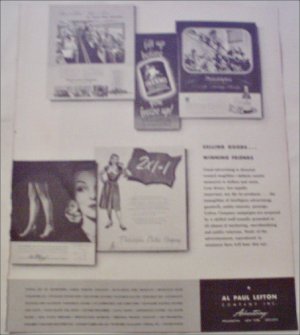 Al Paul Lefton Company ad