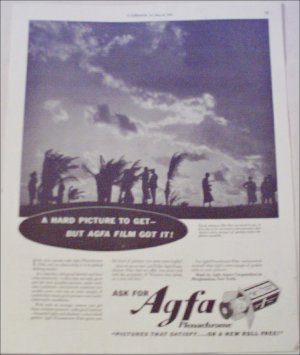 1935 Agfa Plenachrome Film ad