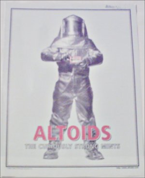 1998 Altoids Mints Firesuit ad