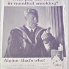 Alpine Cigarette ad