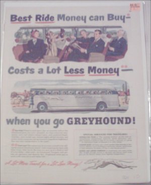 1950 Greyhound Bus Lines ad #1