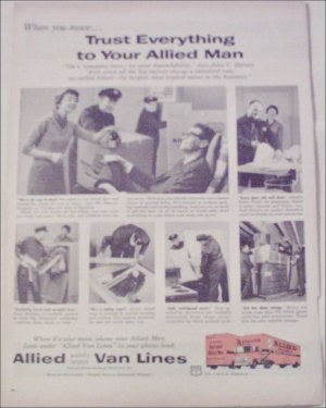 1960 Allied Van Lines ad
