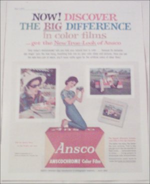 1962 Ansco Anscochrome Film ad