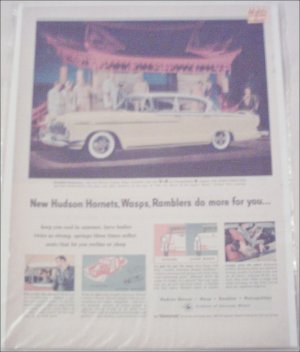 1955 American Motors Hornet Custom 4 dr sedan car ad