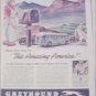 1943 Greyhound Bus Lines Amazing America ad