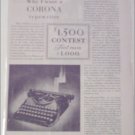 1930 Corona Typewriter Contest ad