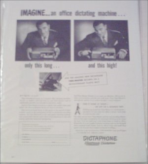 Dictaphone Dictation Machine Imagine ad