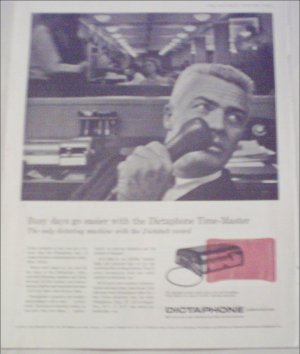 1957 Dictaphone Timemaster Dictation Machine ad