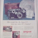 1952 Argus C3 35 mm Camera ad