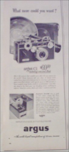 1953 Argus C3 35 mm Camera What More ad