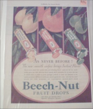 1931 Beech-Nut Fruit Drops As Never Before ad