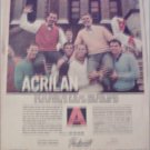 1956 Acrilan Fiber ad