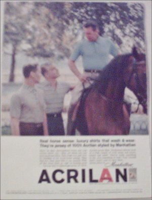 1957 Acrilan Fiber ad