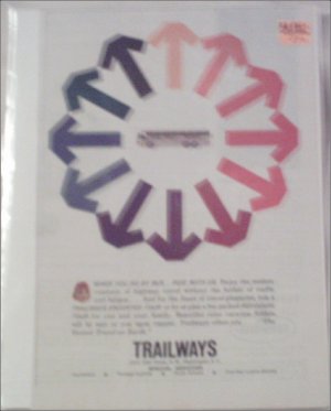 1962 Trailways Bus Line ad