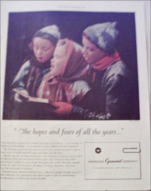 American Cyanamid Company Christmas ad