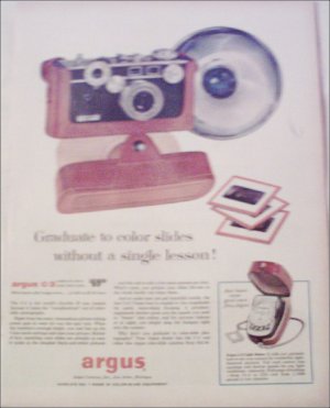 Argus C-3 35mm Camera ad