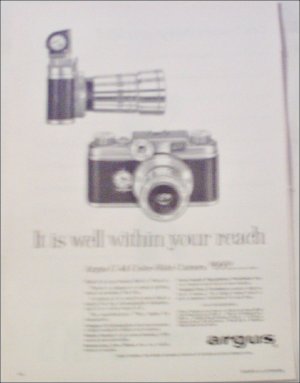 1957 Argus C-44 Color-Slide Camera ad