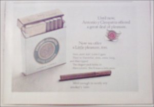 Antonio y Cleopatra Little Cigars introductory ad
