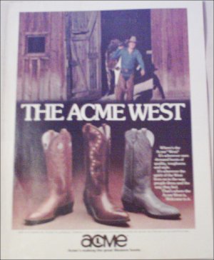 Acme West Boot ad